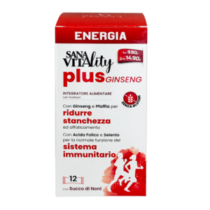 Жизненост и енергия (формула с женшен) Sanavitаlity, 12 сашета с течност