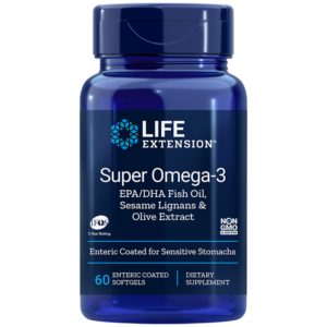 Super Omega-3 / Омега-3 от риба с добавени Лигнан от сусам и Маслина х 60 стомашно-устойчиви софтгел капсули