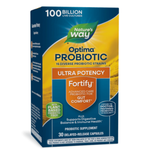 Пробиотик + пребиотици – специална грижа - Fortify Optima Probiotic Advanced Care, 100 млрд. активни пробиотици, 30 капсули