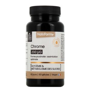 Хром пиколинат – Контрол на кръвната захар и апетита, 200 µg, 60 капсули