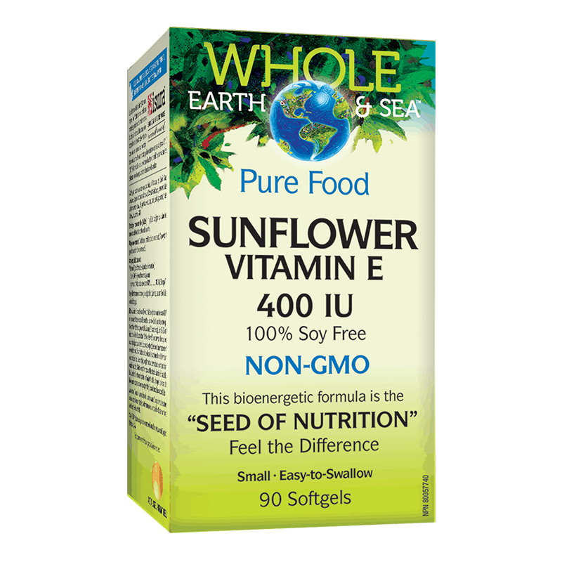 Vitamin E Whole Earth & Sea®/ Витамин Е (oт слънчоглед) 400 IU x 90 софтгел капсули - Image 2