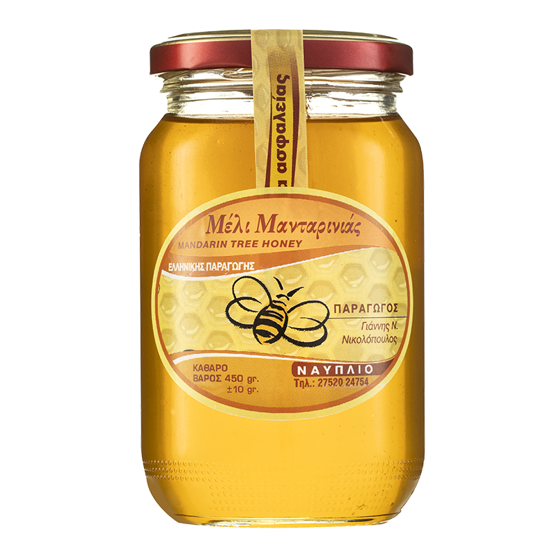 Пчелен мед от Мандариново дърво от полуостров Пелопонес, Гърция/ 450 g