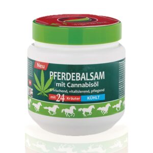 Конски балсам с масло от канабис и 24 билкови екстракта – Охлаждащ ефект, 500 ml