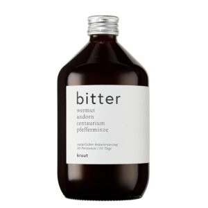 Еликсир за добро храносмилане (билкова горчивка) - Oxymel Bitter с мента, пелин и червен кантарион, 500 ml, 50 дози