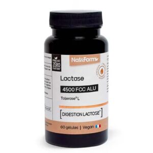 Лактаза – При лактозна непоносимост, 9000 FCC, 60 капсули