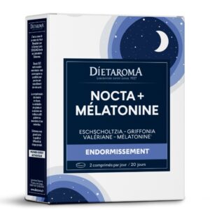 Мелатонин + 5-HTP + Валериана – За по-бързо заспиване и спокоен сън, 40 таблетки