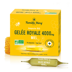 Имунитет и енергия - Пчелно млечице 4000 mg + пчелен цветен мед, 14 ампули за пиене x 15 ml БИО