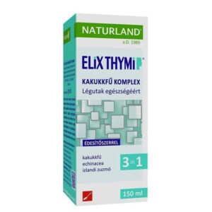 Билков еликсир с мащерка, ехинацея и исландски лишей – За гърло и дихателна система, 150 ml
