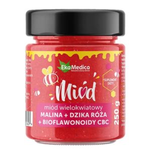 Пчелен мед с малина, шипка и биофлавоноиди – За имунитет, 250 g