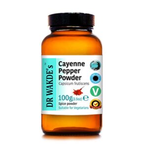 Лют червен пипер (Кайен) на прах - за по-добър метаболизъм и здравословно отслабване, 100 g