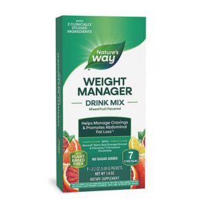 Формула за контрол на апетита, теглото и коремните мазнини - Weight Manager, 7 сашета, с плодов вкус