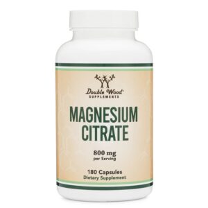 Магнезий (цитрат) - нервна система и мускулатура, 800 mg, 180 капсули за 3 месеца прием