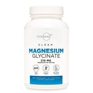 Нервна и сърдечно-съдова система - Магнезий (глицинат) Type Zero™, 180 капсули