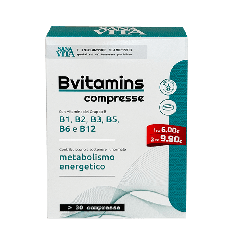 Витамини В-Комплекс SanaVita, 30 таблетки