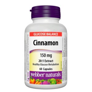 Канела - За балансирани нива на кръвната захар, 150 mg х 60 капсули