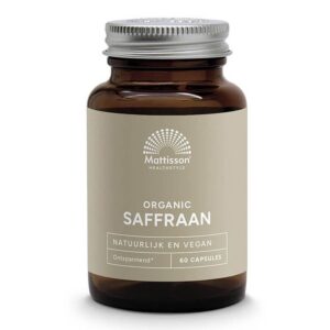 Мозъчна функция - Шафран Organic - Sunfiber, 30 mg x 60 капсули