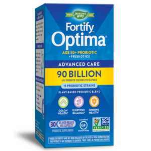 Пробиотик + пребиотици 50+ специална грижа - Fortify Optima Probiotic 50+ Advanced Care, 90 млрд. активни пробиотици, 30 капсули