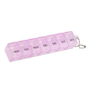 Правоъгълна кутия за лекарства за 7 дни