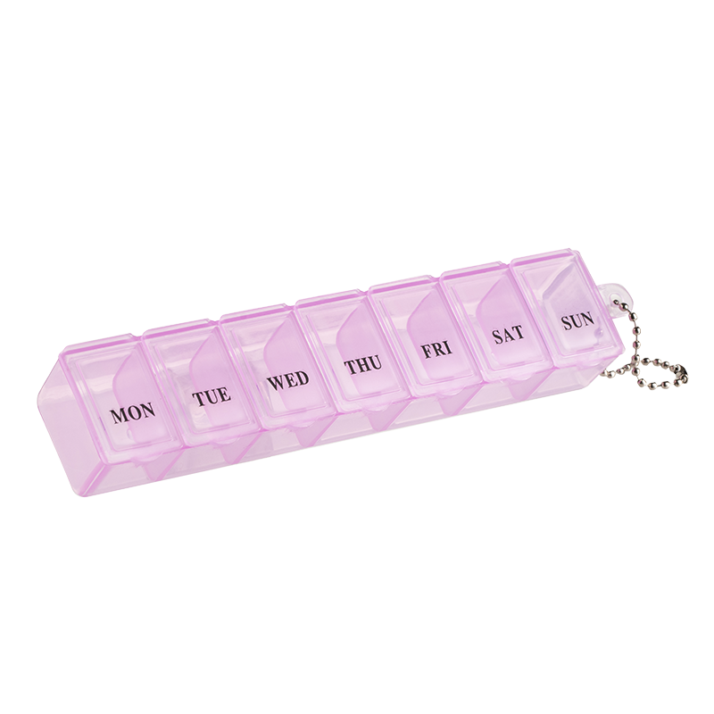 Правоъгълна кутия за лекарства за 7 дни
