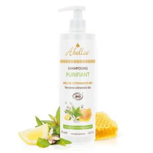 Шампоан за мазна коса с мед от лимоново дърво и лимонова вербена, 400 ml