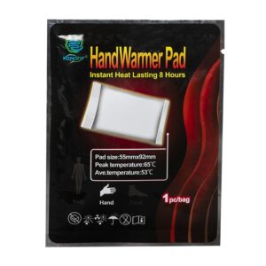 Загряващи пластири за ръце – Моментална топлина до 8 часа, 1 брой, 55 мм×92 мм