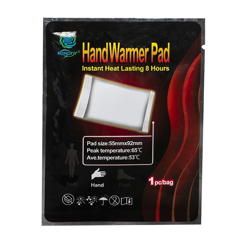 Загряващи пластири за ръце – Моментална топлина до 8 часа, 1 брой, 55 мм×92 мм
