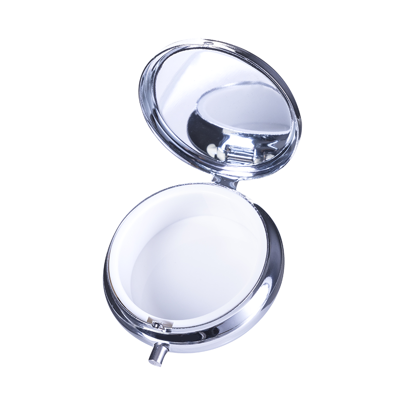 Кръгла метална кутия за лекарства, без разделители - Image 4