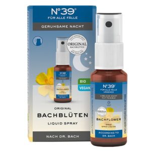 За дълбок и спокоен сън през нощта - Цветни есенции на д-р Бах №39, Спрей, 20 ml