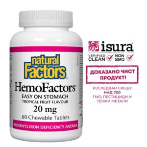 HemoFactors® / Желязо 20 mg х 60 дъвчащи таблетки