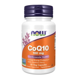 Коензим Q10 100 mg + Глог 400 mg – Поддържа сърцето и нормалното кръвно налягане, 30 капсули