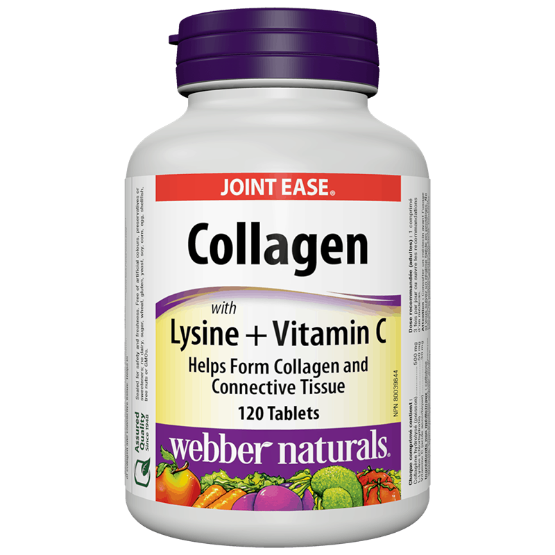 Collagen with Lysine + Vitamin C/ Колаген 500 mg с Лизин и Витамин С х 120 таблетки