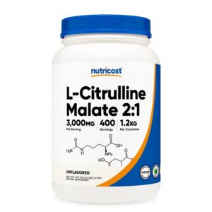 L-Цитрулин малат – енергия, издръжливост и мускулно възстановяване, 1.2 kg прах