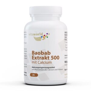 Имунитет и енергия - Баобаб екстракт + Калций и Фолиева киселина, 90 капсули