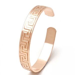 Медна гривна с гръцки мотиви 3/8 - при болки в ставите, размер M/L