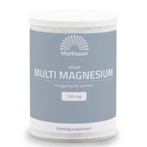 Мускулна, сърдечна и нервна система - Mулти Магнезий (веган формула), 200 g прах, 100 дози