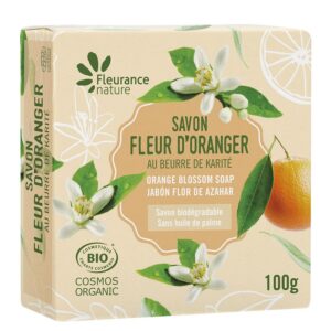 Био сапун с масла от ший и слънчогледови семена - Подхранващ и хидратиращ ефект, 100 g, с аромат на портокалов цвят