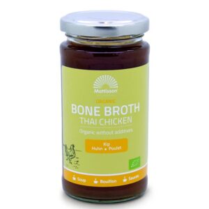 Пилешки костен бульон - био - Със зеленчуци, подправки и сол, 240 ml