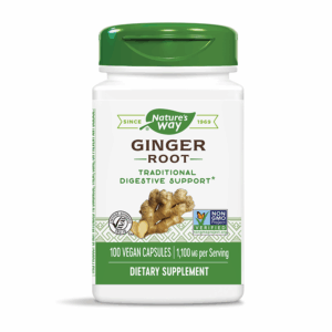 Джинджифил - При гадене, повръщане и стомашен дискомфорт, 550 mg, 100 капсули