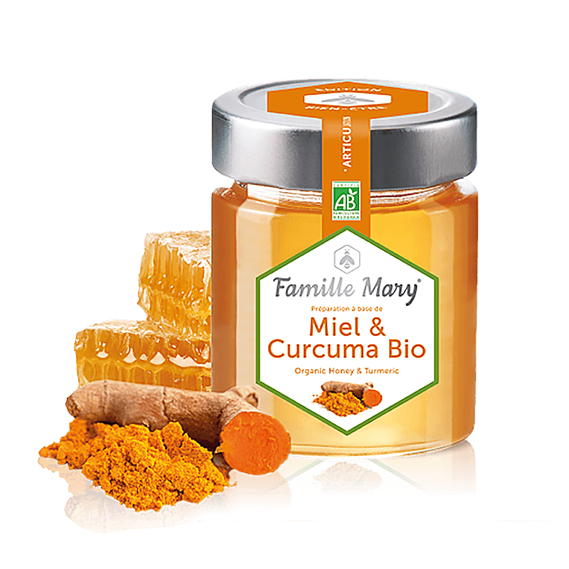 Мед и куркума био - Miel & Curcuma Bio, 170 g