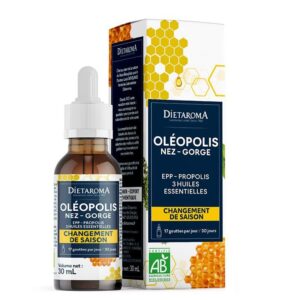 Имунитет - Олеополис (с екстракт от грейпфрут, прополис, мащерка, риган и камфорово дърво), 30 ml капки (без алкохол)