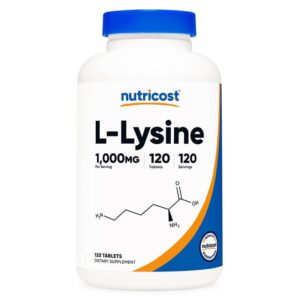 Херпес симплекс, костна система - Л-Лизин (хидрохлорид) 1000 mg, 120 таблетки