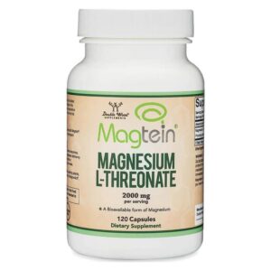 Магнезий L-треонат – мозъчен бустер - Magtein® – патентована форма за бистър ум, 120 капсули