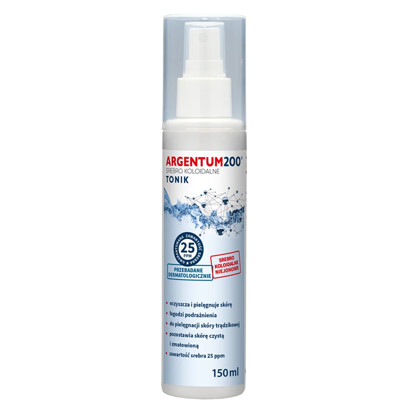 Колоидно сребро Argentum 200 - 25ppm, 150 ml спрей