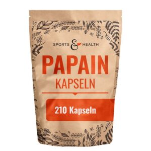 Папаин – Храносмилателен баланс и лекота след хранене, 500 mg, 210 капсули