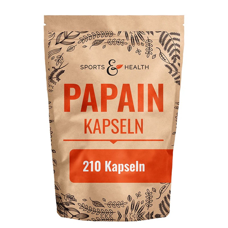 Папаин – Храносмилателен баланс и лекота след хранене, 500 mg, 210 капсули