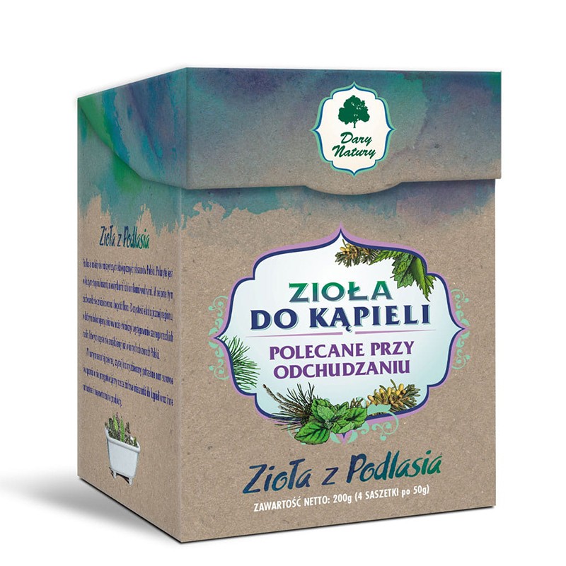 Ароматни билки за вана - Редукция на теглото, 4 сашета x 50 g