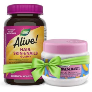 Формула за коса, кожа и нокти Алайв - Alive! Hair, Skin & Nails Gummies, 60 желирани таблетки