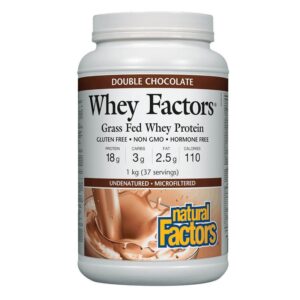 Суроватъчен протеин концентрат с вкус на шоколад - Whey Factors® Grass Fed Whey Protein, 1 kg прах