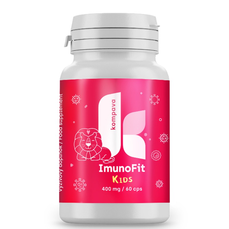 ImunoFit Kids – Лактоферин, Л-лизин и Витамин B6 за силна имунна защита при децата, 30 дневни дози, 60 капсули