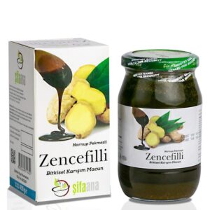 Билкова паста с джинджифил и рожков – При кашлица, възпалено гърло и настинка, 430 g